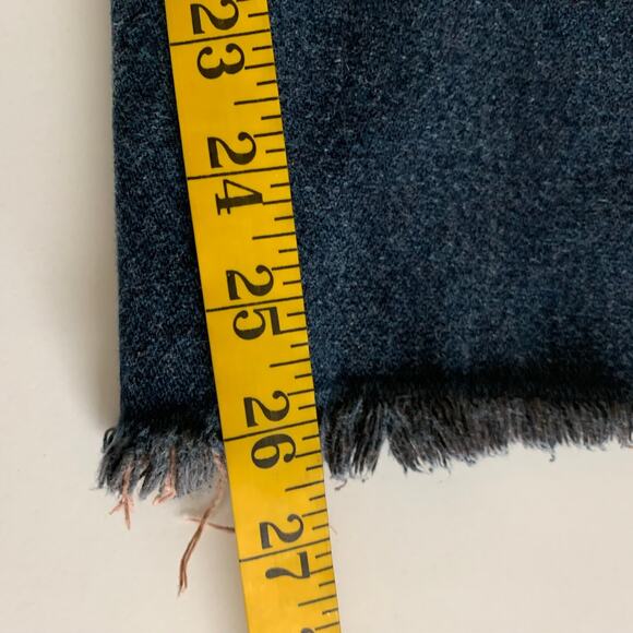 WRANGLER X NASTY GAL‎ Jeans 33 X 26 Cotton Denim Cropped Raw Hem Straight Leg - Picture 12 of 12